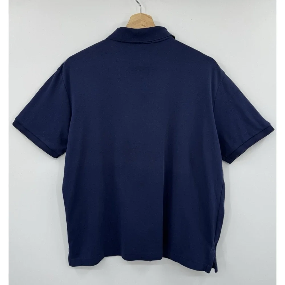 Polo Ralph Lauren Polo Shirt Men's M Blue Classic Fit 100% Cotton Jersey Preppy